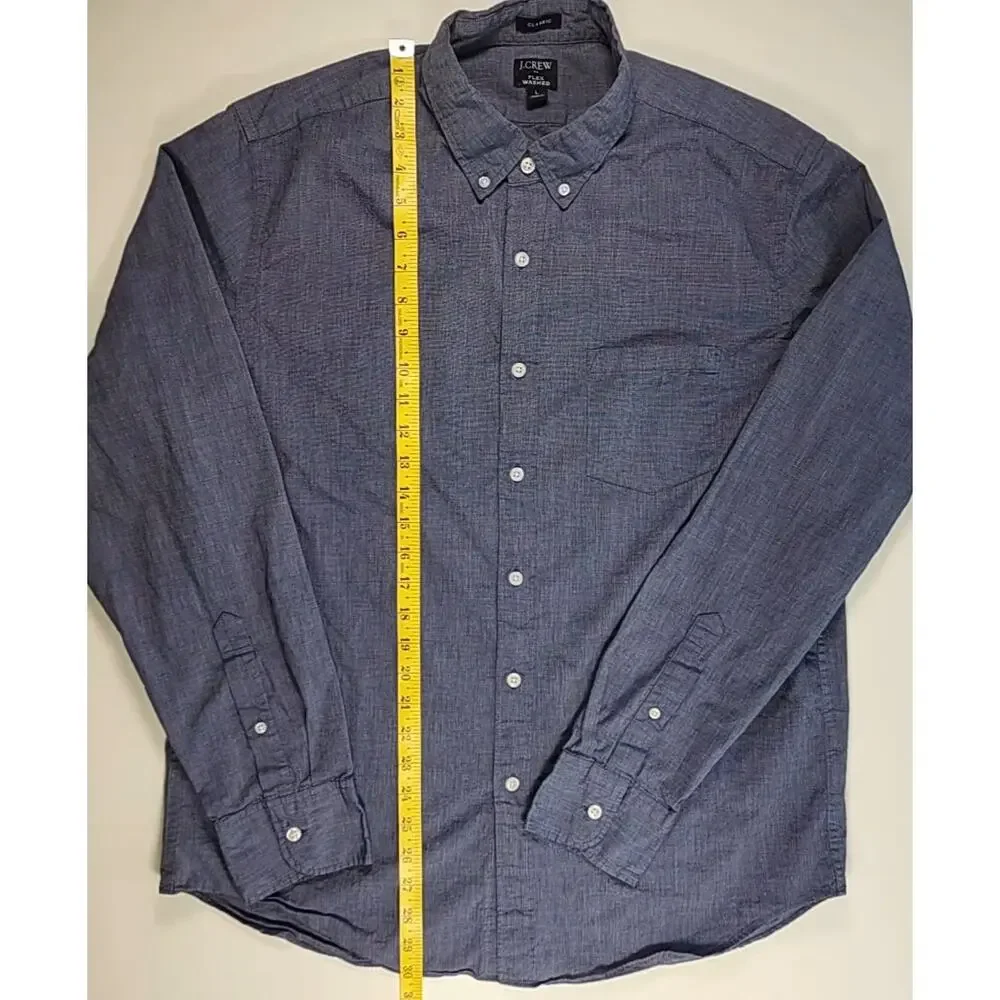 J.CREW‎ Preppy Minimalist Classic Button Down Shirt Large